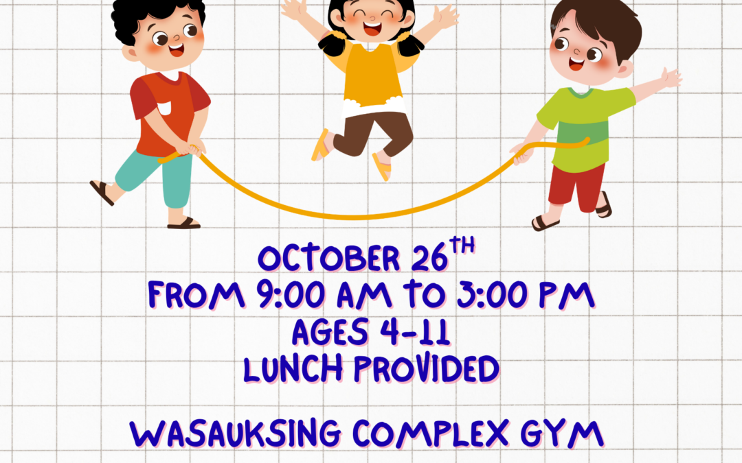 October 26: Skipping PD Day Camp